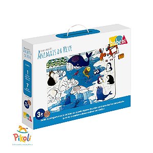 Jogo Quebra – Cabeça Animais e seus Filhotes – Meu Primeiro Quebra-cabeça  com Pinos com 4 peças – ABC Brinquedos - Pikoli Brinquedos Educativos