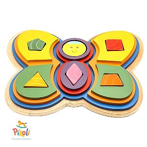 Quebra Cabeça Infantil Arca De Noé Em Madeira mdf Puzzle Jogo