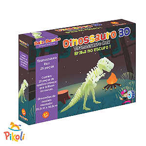 Quebra Cabeça Dinossauro - Brilha No Escuro