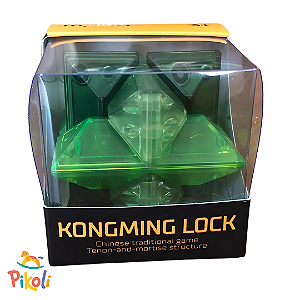 Neon Space Kongming Lock - Hexagonal Gem