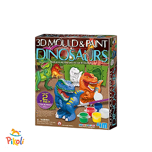 Molde e Pinte- Dinossauros - 4M
