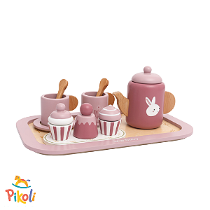 Coleção Comidinhas - Kit Chá Da Tarde - Rosa - Metoo