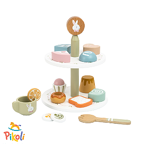 Coleção Comidinhas - Kit Chá Da Tarde - Torre - Metoo