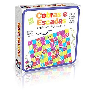 Brinquedos Educativos - TRADICIONAL JOGO COBRAS E ESCADAS GIGANTE