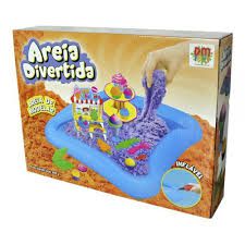 Areia de Modelar  Divertida Delicias- Bote Inflável- Dm Toys