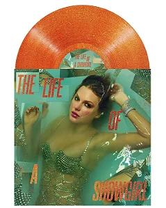 Taylor Swift – The Life Of A Showgirl (Vinil Laranja Translúcido com Glitter Dourado "Perfume de Baunilha e Suor") – LP