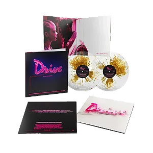 Drive - Cliff Martinez – (Trilha Sonora 15th Anniversary Gold Splatter/Clear Vinyl) – LP Duplo