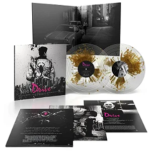 Drive - Cliff Martinez – (Trilha Sonora 15th Anniversary Gold Splatter/Clear Vinyl) – LP Duplo