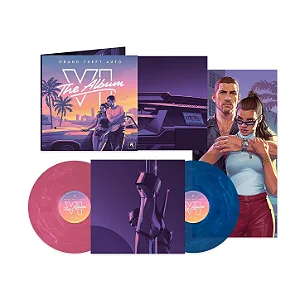 Grand Theft Auto VI: The Album (Pink & White / Blue & White) – LP DUPLO