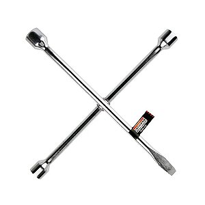 Chave de Roda Cruz 3 Bocas + Espátula Starfer