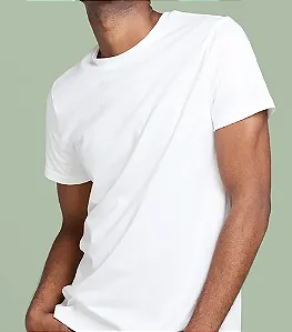 Camiseta Branca 100% Algodão