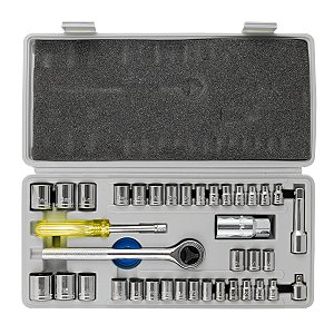 Jogo de Soquetes com Chave Catraca 40pçs 3FW Eda