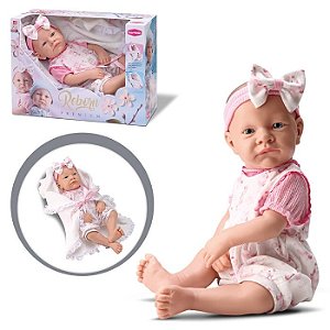 Boneca Semi Bebê Reborn Premium Menina