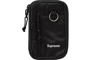 Supreme Small Zip Pouch Black Light Up Co. Hype Streetwear