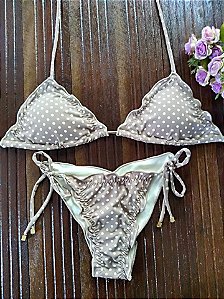 Biquíni Ripple Poá Carmem