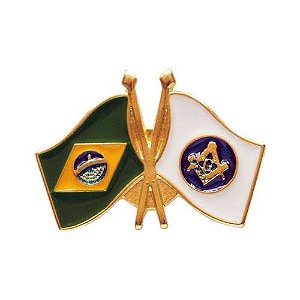 PIN BANDEIRA DO BRASIL E MAÇONARIA