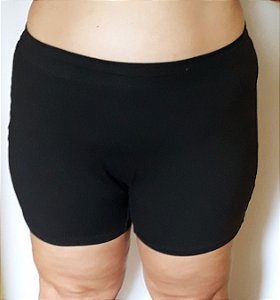 Cueca boxer unisex preto liso