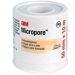 Fita Cirúrgica Micropore 3M Bege 50mm x 10m