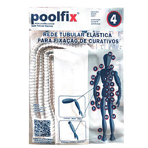 PoolFix Rede Tubular Elástica Calibre 4 (23mm) - 01 Metro