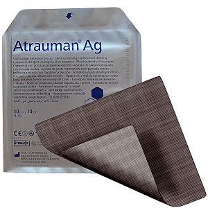 Curativo Atrauman Ag Não Aderente com Prata Antimicrobiana 10cm x 10cm