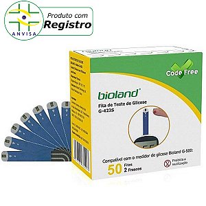 Tira para Teste de Glicose Bioland - 50 unidades