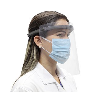 Protetor Facial Face Shield Confort Ultra Leve Branca - OrthoPauher