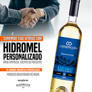 Hidromel Personalizado com Logo 750ml