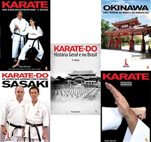 COMBO SUPER  - COLEÇÃO DE  5 LIVROS DE KARATE-DO DE PAULO BARTOLO