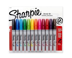 Kit Canetas Sharpie 12 Cores