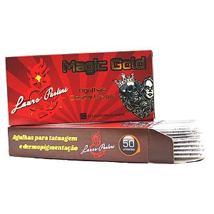 Caixa De Agulhas Magic Gold - Lauro Paolini - Bucha RS - 50 Unidades