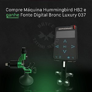 Máquina Rotativa Hummingbird HB2 - Verde + BRINDE Fonte Digital Bronc Luxury 037