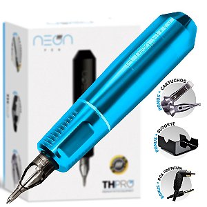 Máquina Rotativa TH Pró Neon Pen - Azul Céu