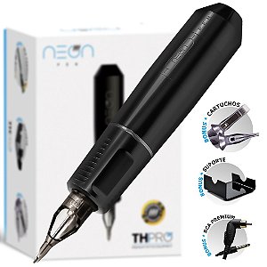 Máquina Rotativa TH Pró Neon Pen - Preto