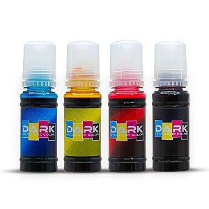 Kit 4 Tintas Coloridas Decalque Dark - 80ml (Impressora Epson Ecotank)