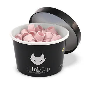 Ink Cap - Batoques de Silicone Rosa - M - 80 unidades