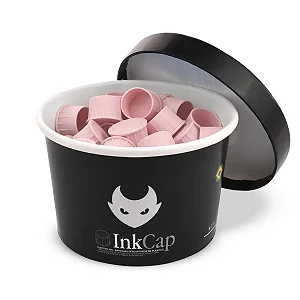 Ink Cap - Batoques de Silicone Rosa - G - 50 unidades