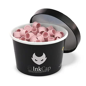 Ink Cap - Batoques de Silicone Rosa - P - 140 unidades