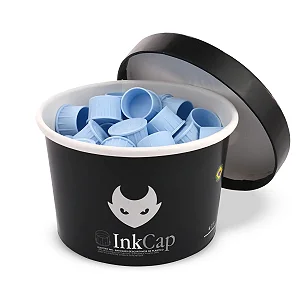 Ink Cap - Batoques de Silicone Azul - G - 50 unidades