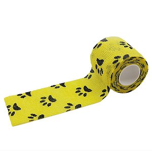 Bandagem Fita Adesiva Auto Aderente - Yellow Paw