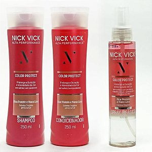 Kit Nick Vick Color Protect Shampoo, Condicionador e Spray Bifásico (3 Produtos)