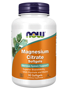 Citrato de Magnésio 134mg Now Foods 90 Cápsulas