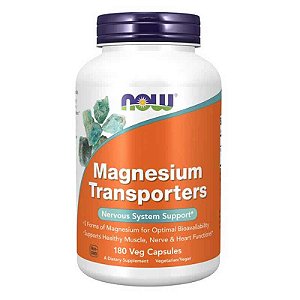 Magnesio Transporters 120mg 180 Cápsulas – NOW FOODS