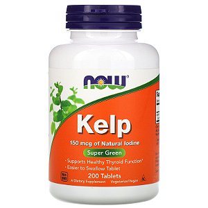 Kelp (algas) 150mcg, 200 Comprimidos - Now Foods