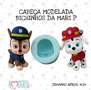 Molde de Silicone Amorarts Cabeça Modelada Bichinhos da Mari P--CÓD 02