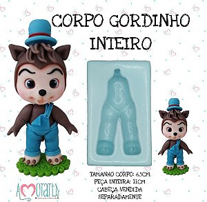 Molde de Silicone Corpo Gordinho Inteiro--CÓD 08