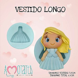 Molde de Silicone Vestido Longo--CÓD 15