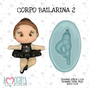 Molde de Silicone Corpo Bailarina  2--CÓD 18