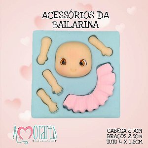 Molde de Silicone Acessórios da Bailarina--CÓD 10