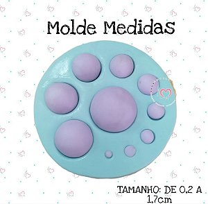 Molde de Silicone Medidas--CÓD 24