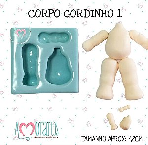 Molde de Silicone Corpo Gordinho 1--CÓD 25